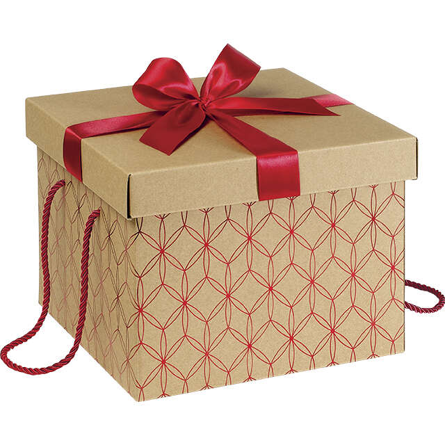 Confezione regalo rossa con coperchio scatole regalo con chiusura magnetica  con borsa per la festa della